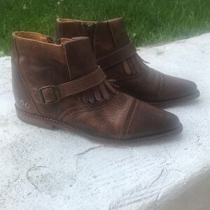 Bed Stu Dipper Cobbler Boho Leather ankle Zipper Booties